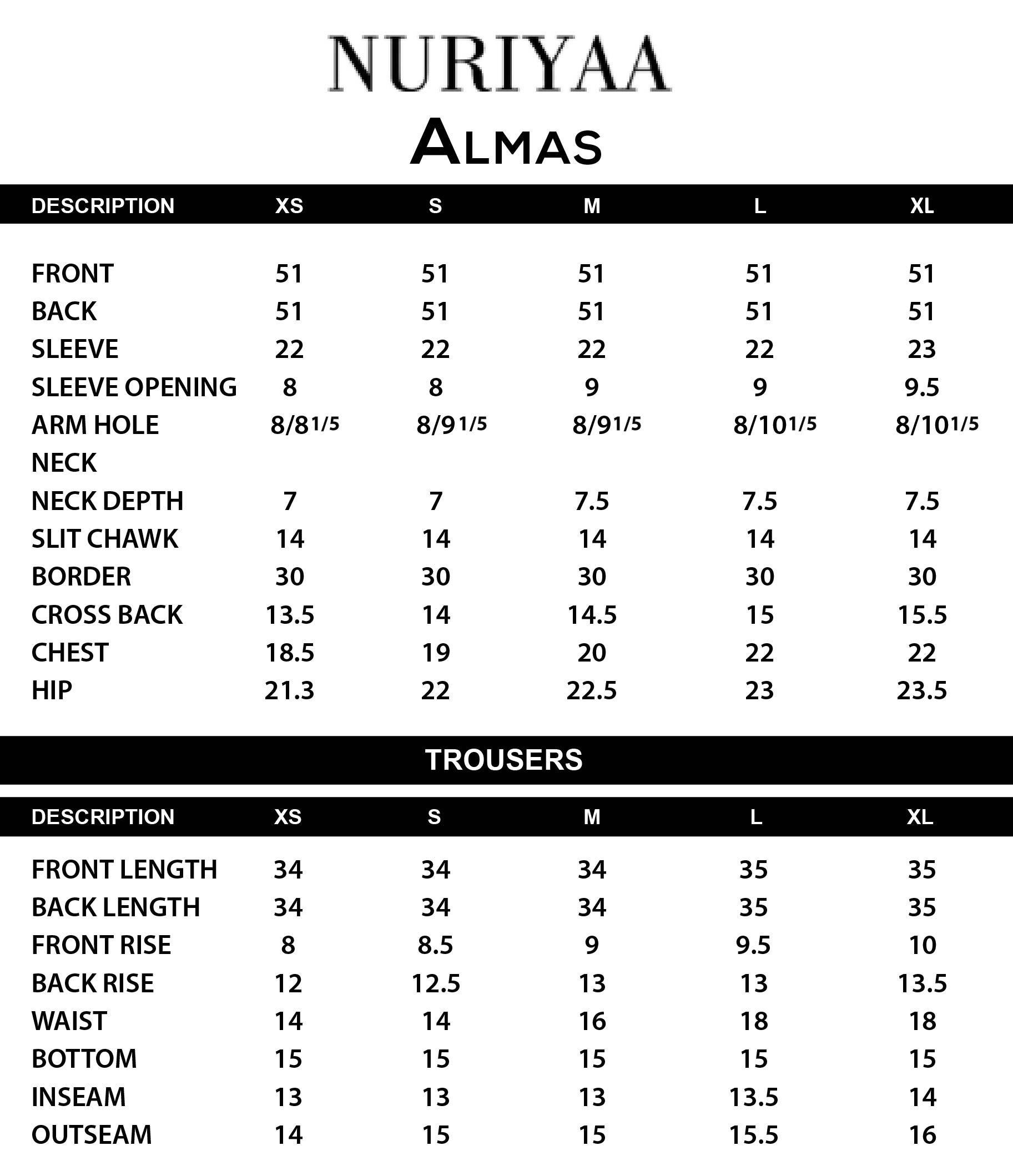 Almas Size Help