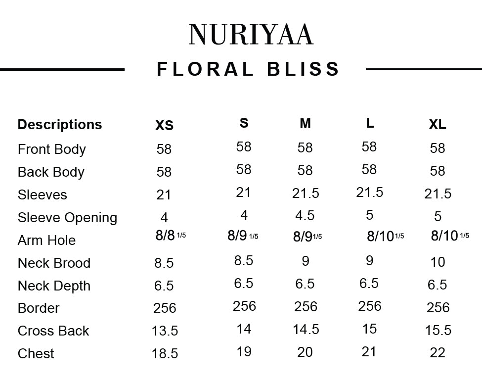 Floral Bliss Size Help